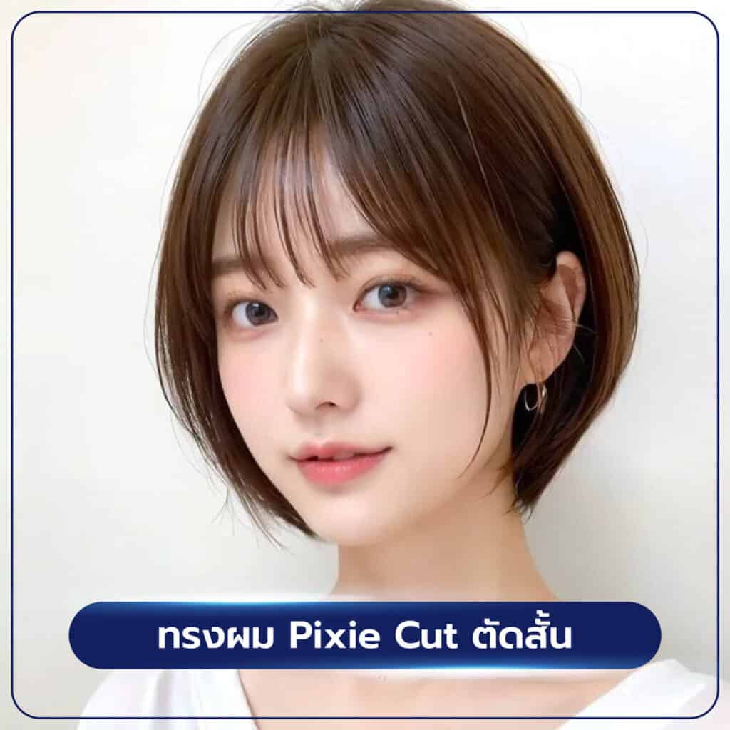 ทรงผม Pixie Cut ตัดสั้น